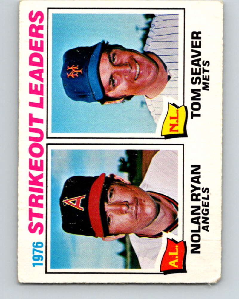 1977 O-Pee-Chee #6 Ryan/Seaver Strikeout Leaders LL V28819