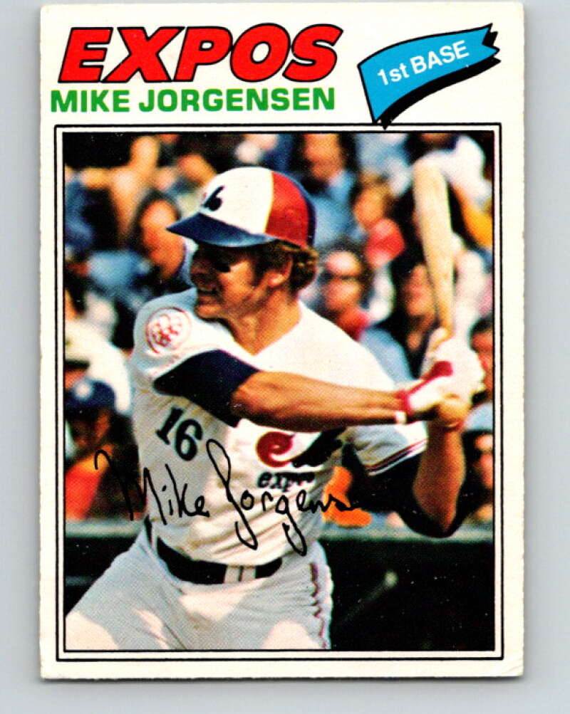 1977 O-Pee-Chee #9 Mike Jorgensen Montreal Expos V28827