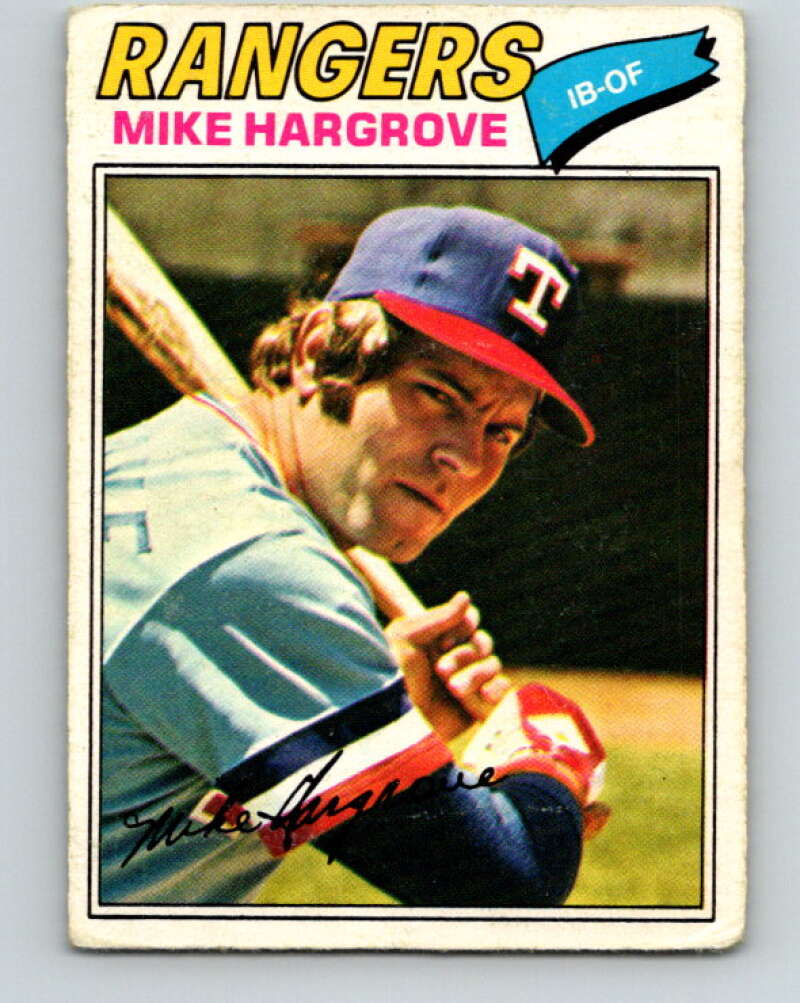 1977 O-Pee-Chee #35 Mike Hargrove Texas Rangers V28876