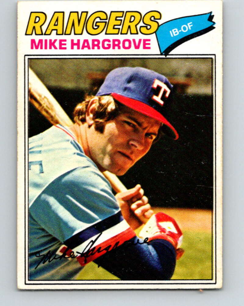 1977 O-Pee-Chee #35 Mike Hargrove Texas Rangers V28877