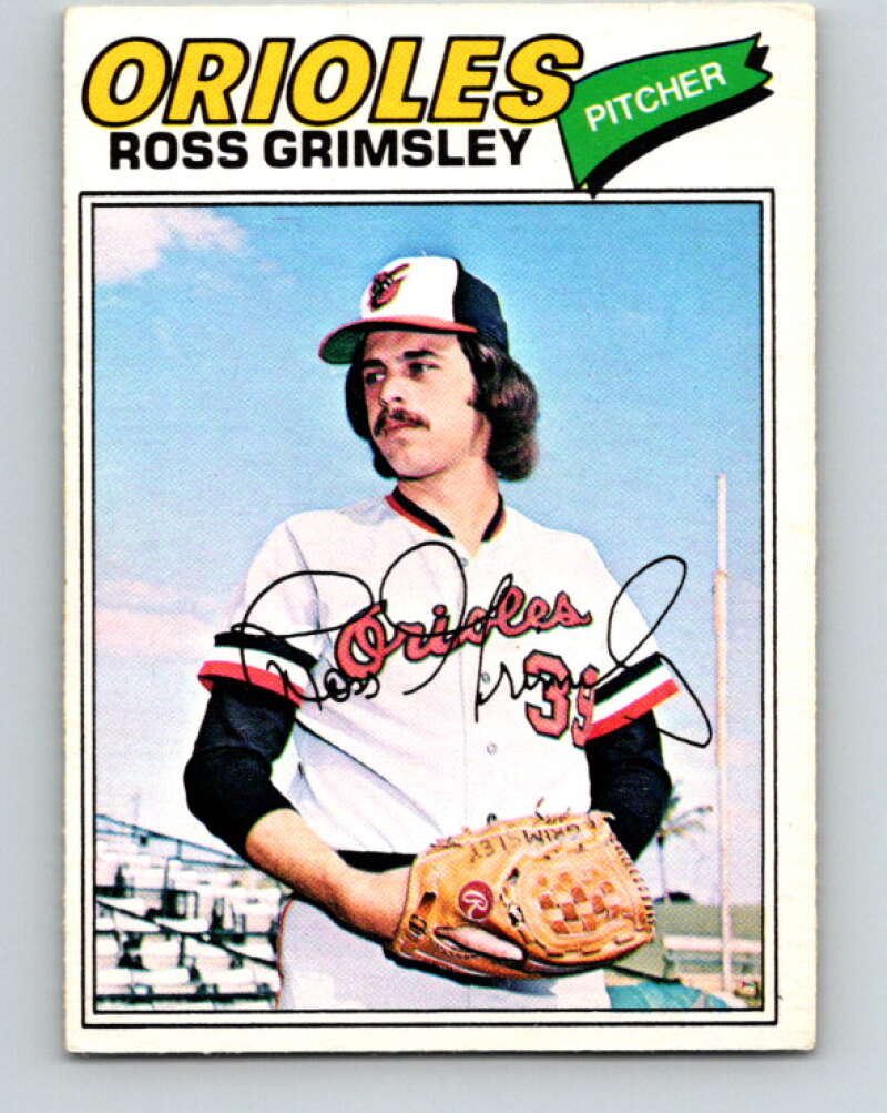 1977 O-Pee-Chee #47 Ross Grimsley Baltimore Orioles V28912