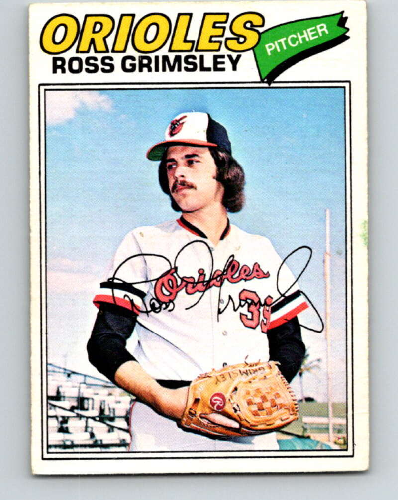 1977 O-Pee-Chee #47 Ross Grimsley Baltimore Orioles V28913