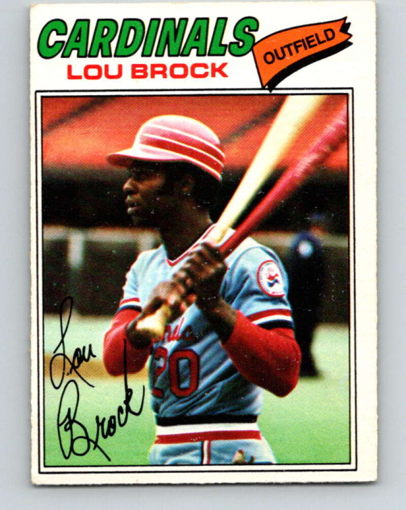 1977 O-Pee-Chee #51 Lou Brock St. Louis Cardinals V28921