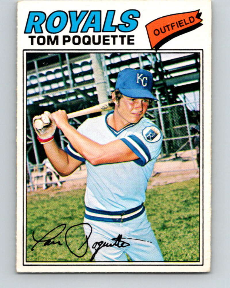 1977 O-Pee-Chee #66 Tom Poquette Kansas City Royals V28943