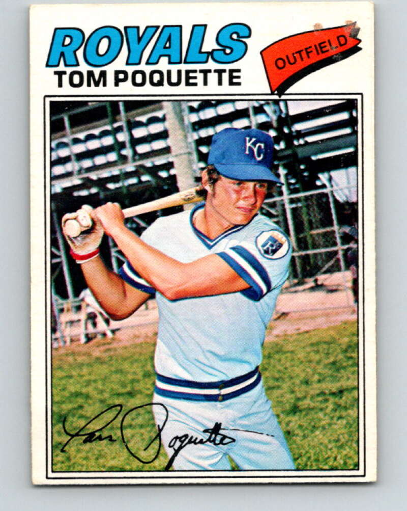 1977 O-Pee-Chee #66 Tom Poquette Kansas City Royals V28944