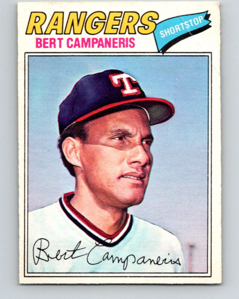 1977 O-Pee-Chee #74 Bert Campaneris Texas Rangers V28960