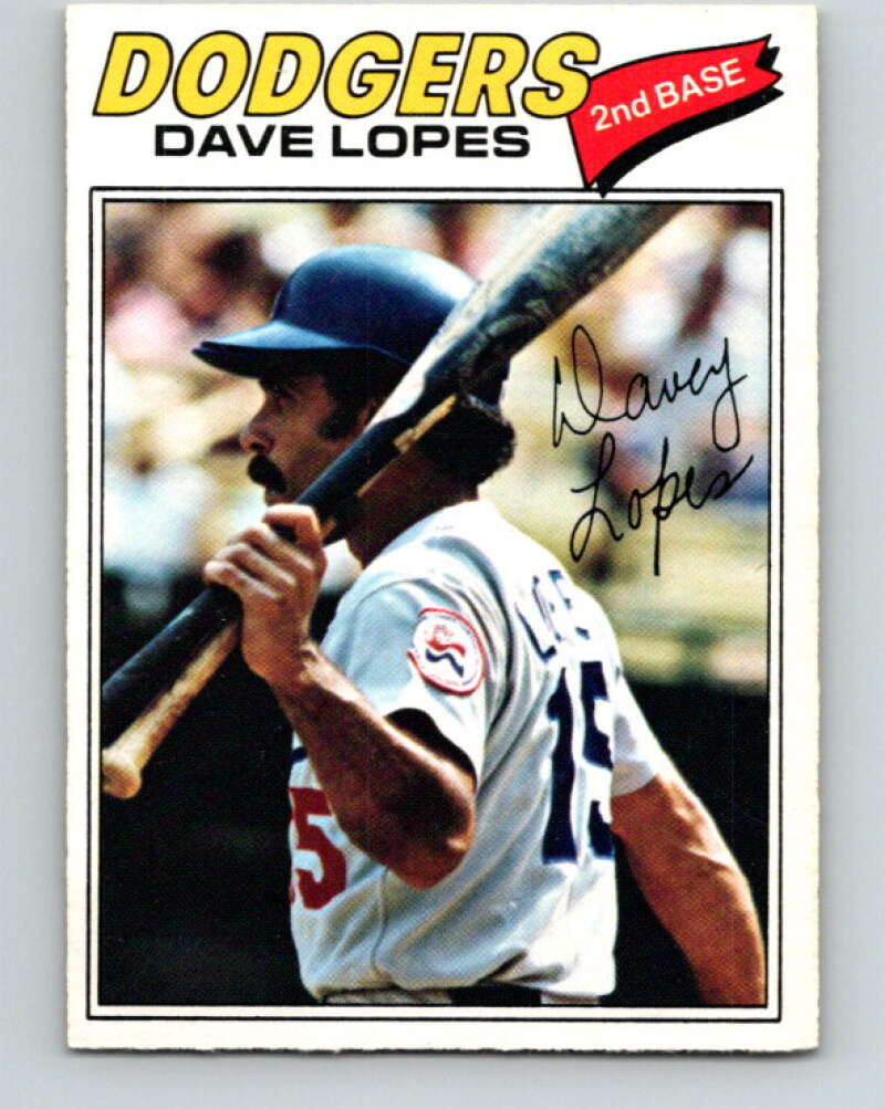 1977 O-Pee-Chee #96 Davey Lopes Los Angeles Dodgers V29010