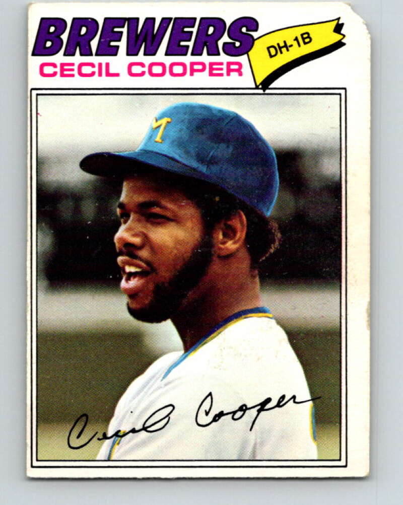 1977 O-Pee-Chee #102 Cecil Cooper Milwaukee Brewers V29016