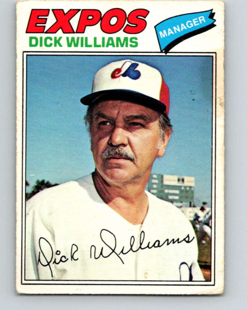 1977 O-Pee-Chee #108 Dick Williams MG Montreal Expos V29025