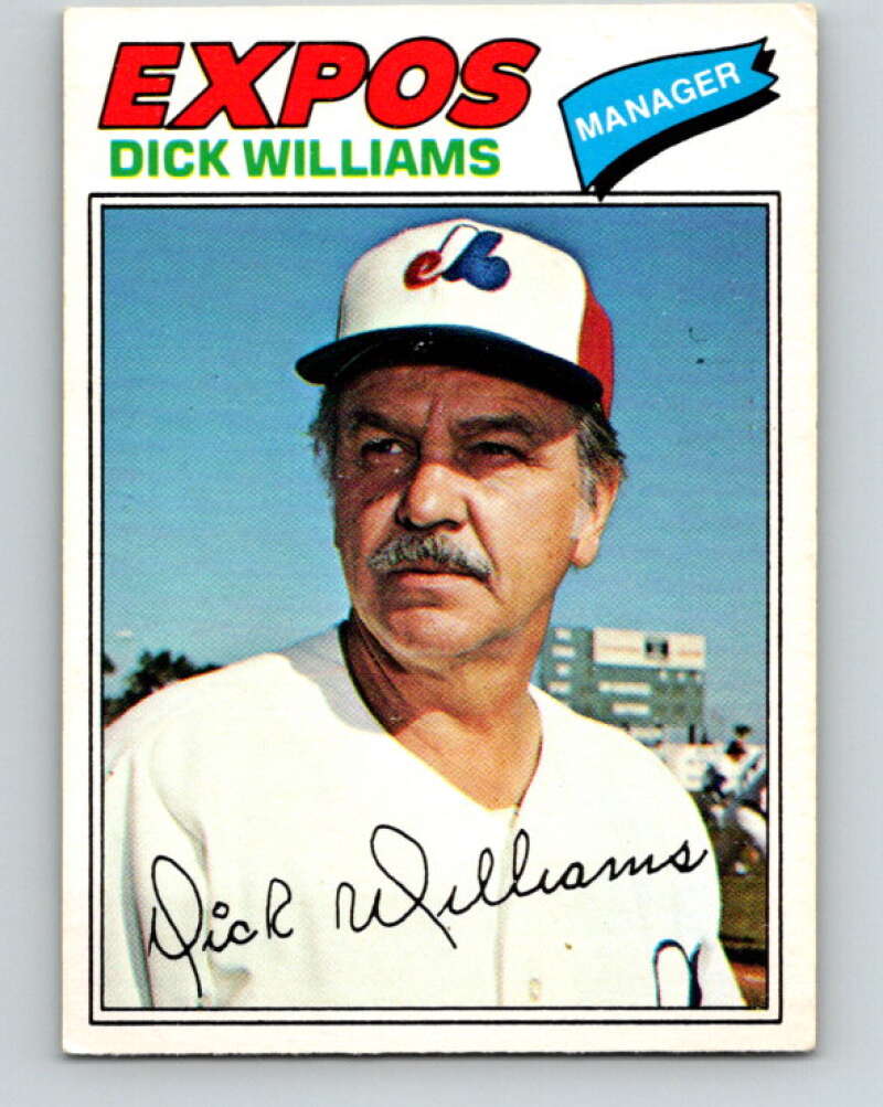 1977 O-Pee-Chee #108 Dick Williams MG Montreal Expos V29026