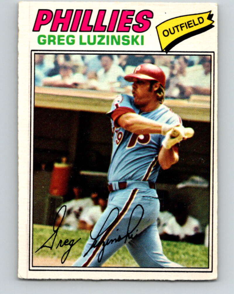 1977 O-Pee-Chee #118 Greg Luzinski Philadelphia Phillies V29045