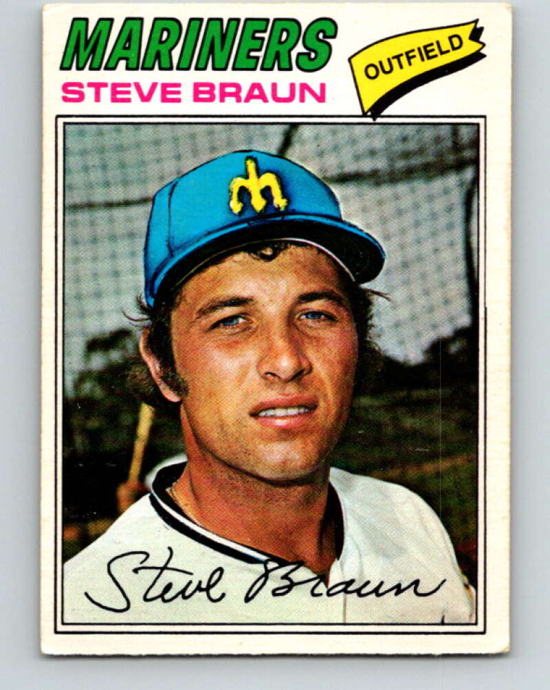 1977 O-Pee-Chee #123 Steve Braun Seattle Mariners V29051