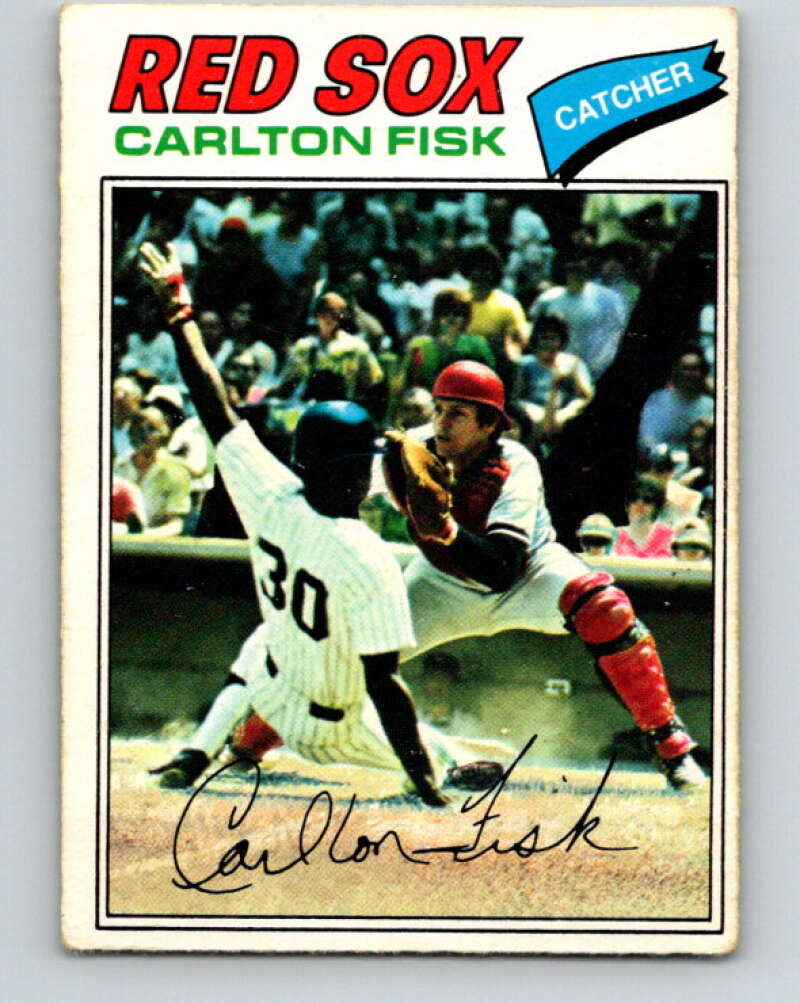 1977 O-Pee-Chee #137 Carlton Fisk Boston Red Sox V29090