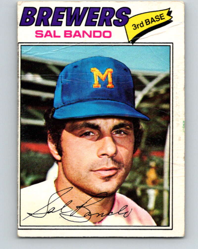 1977 O-Pee-Chee #145 Sal Bando Milwaukee Brewers V29105