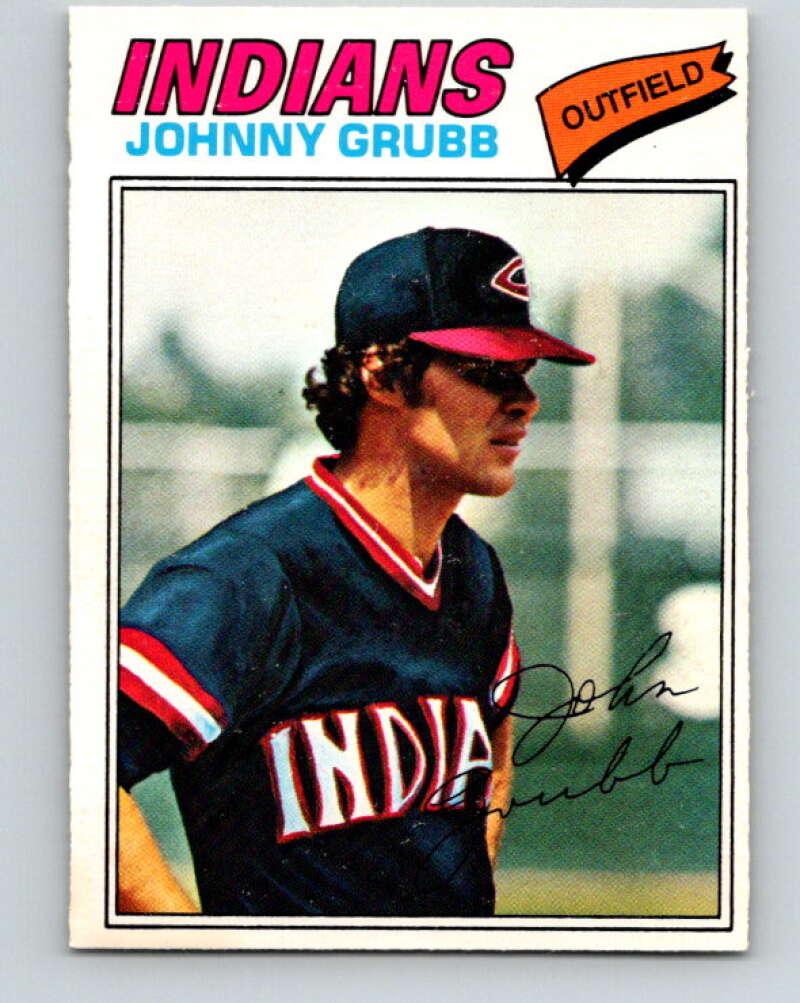 1977 O-Pee-Chee #165 Johnny Grubb Cleveland Indians V29151