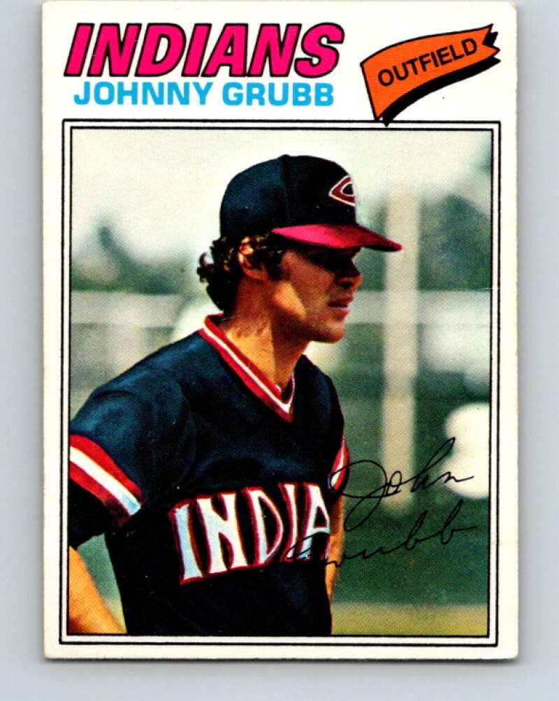 1977 O-Pee-Chee #165 Johnny Grubb Cleveland Indians V29152