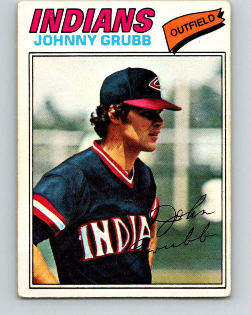 1977 O-Pee-Chee #165 Johnny Grubb Cleveland Indians V29153