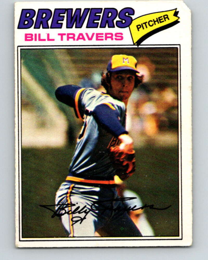 1977 O-Pee-Chee #174 Bill Travers Milwaukee Brewers V29176