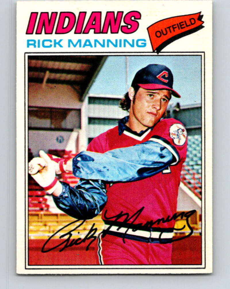 1977 O-Pee-Chee #190 Rick Manning Cleveland Indians V29201