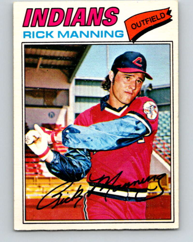 1977 O-Pee-Chee #190 Rick Manning Cleveland Indians V29205