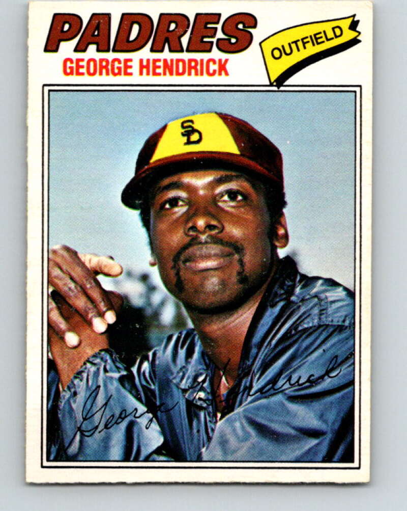 1977 O-Pee-Chee #218 George Hendrick San Diego Padres V29261