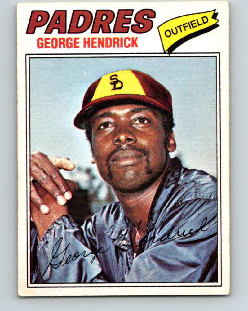 1977 O-Pee-Chee #218 George Hendrick San Diego Padres V29264
