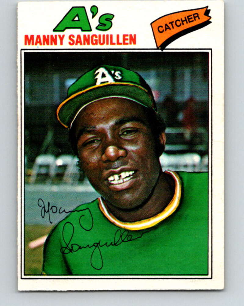 1977 O-Pee-Chee #231 Manny Sanguillen Oakland Athletics V29296
