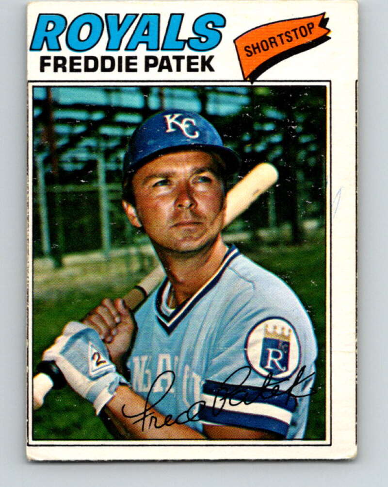 1977 O-Pee-Chee #244 Freddie Patek Kansas City Royals V29330