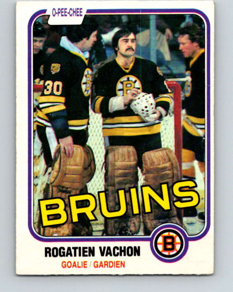 1981-82 O-Pee-Chee #10 Rogie Vachon  Boston Bruins  V29441
