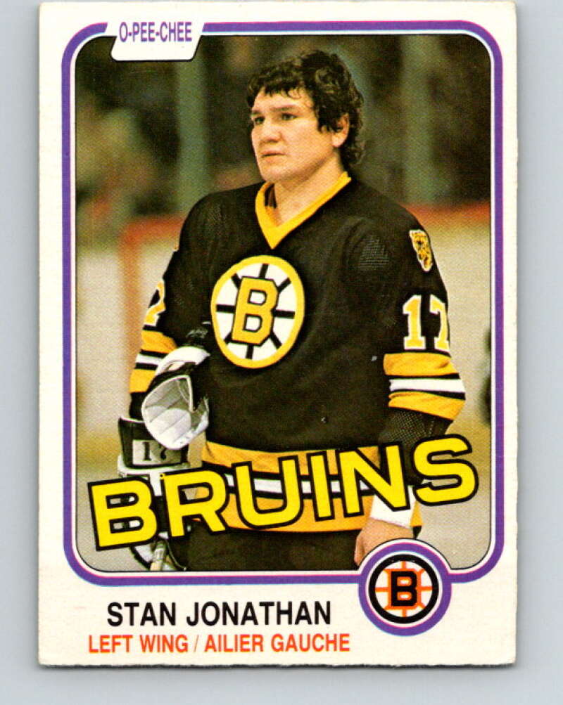 1981-82 O-Pee-Chee #13 Stan Jonathan Boston Bruins V29466