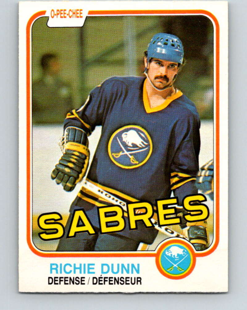 1981-82 O-Pee-Chee #29 Richie Dunn Buffalo Sabres V29585