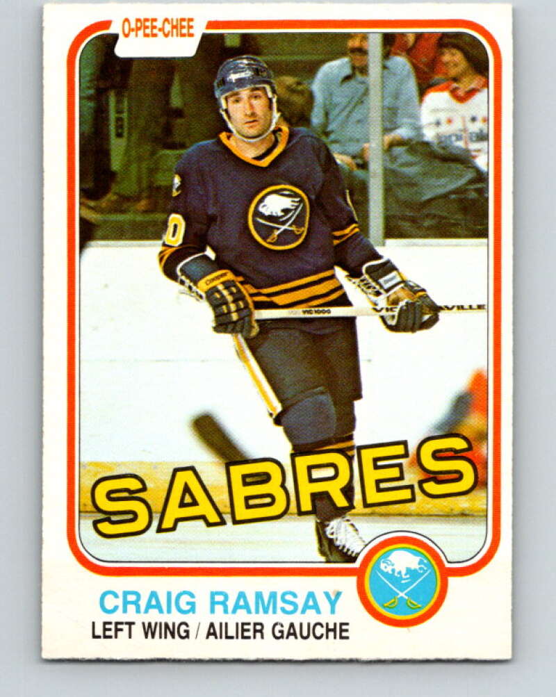 1981-82 O-Pee-Chee #31 Craig Ramsay Buffalo Sabres V29595