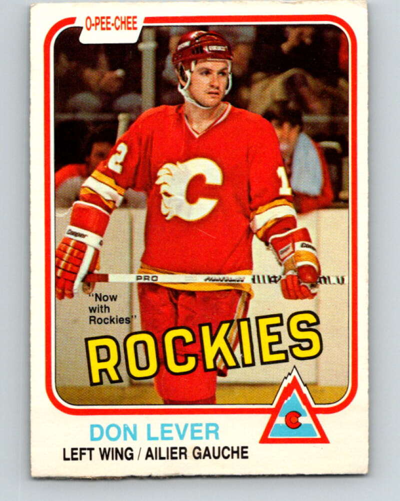 1981-82 O-Pee-Chee #45 Don Lever Colorado Rockies V29710