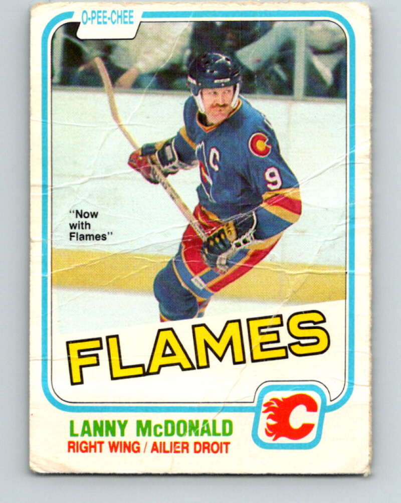  1982-83 O-Pee-Chee Hockey #51 Lanny McDonald Calgary