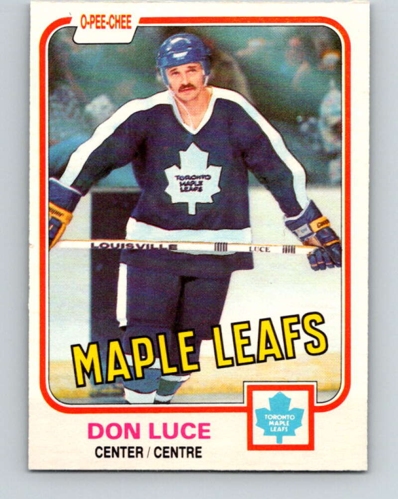 1981-82 O-Pee-Chee #147 Don Luce Toronto Maple Leafs V30491