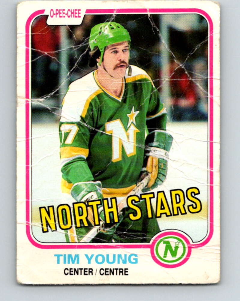 1981-82 O-Pee-Chee #169 Tim Young Minnesota North Stars V30658
