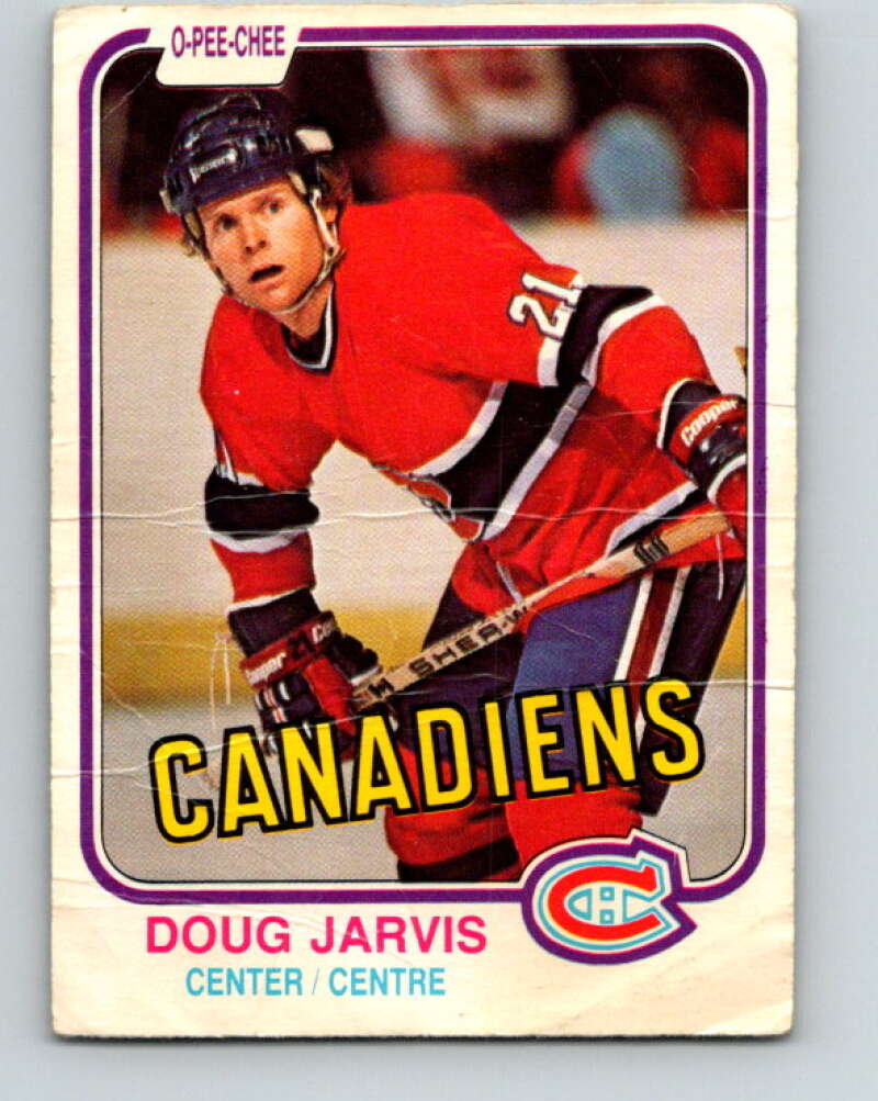 1981-82 O-Pee-Chee #184 Doug Jarvis Montreal Canadiens V30776