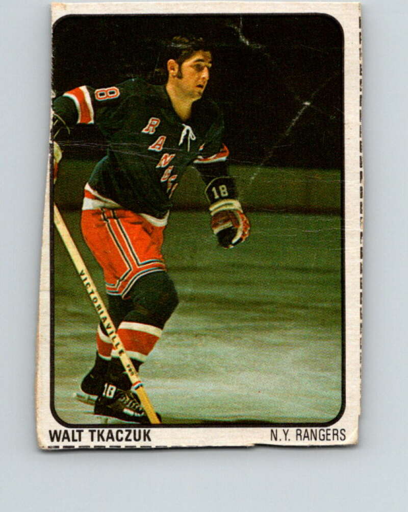 1974-75 Lipton Soup #12 Walt Tkaczuk New York Rangers V32192