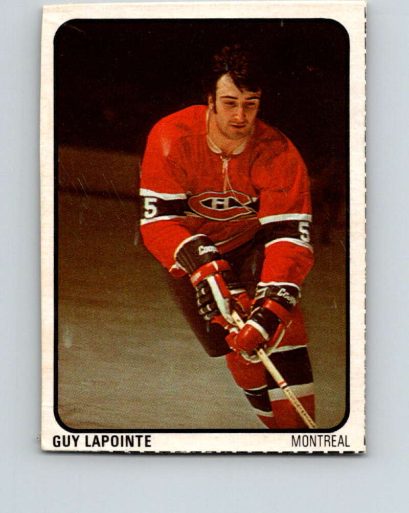 1974-75 Lipton Soup #16 Guy Lapointe Montreal Canadiens V32201