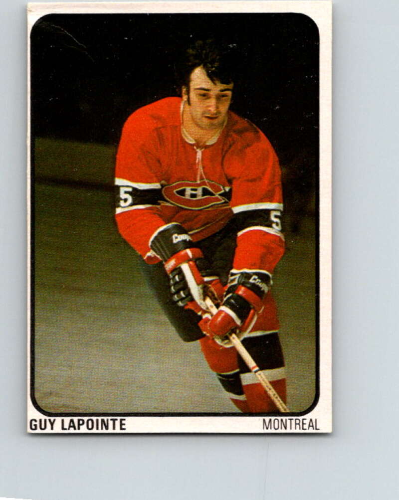 1974-75 Lipton Soup #16 Guy Lapointe Montreal Canadiens V32203