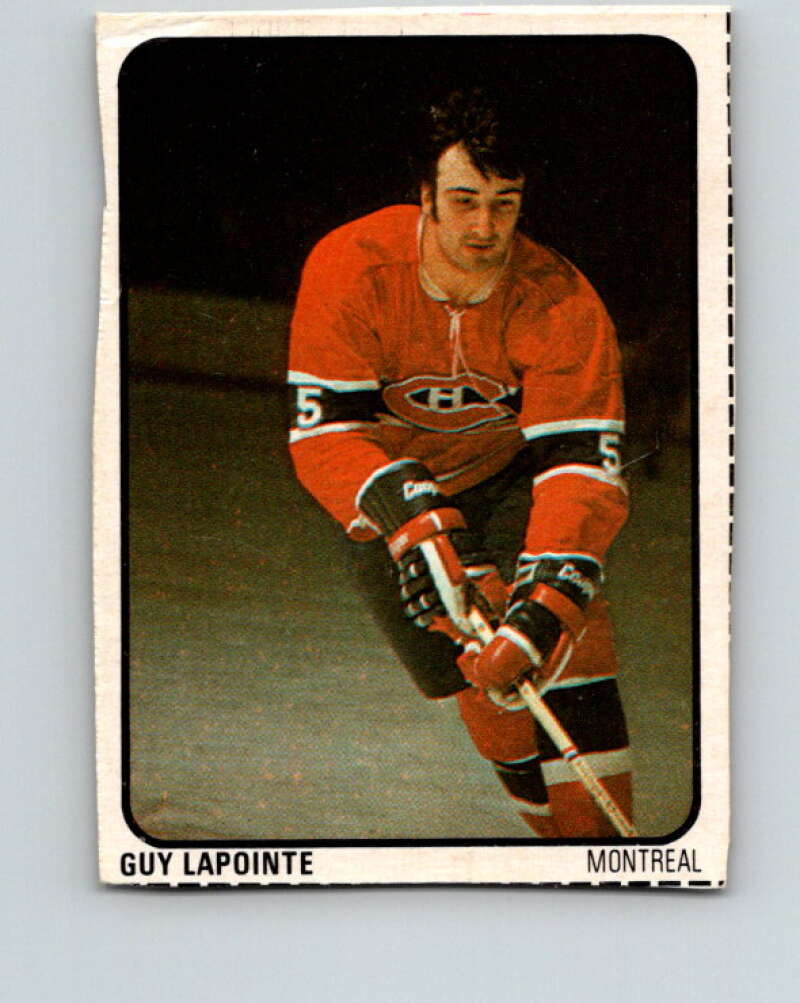 1974-75 Lipton Soup #16 Guy Lapointe Montreal Canadiens V32204