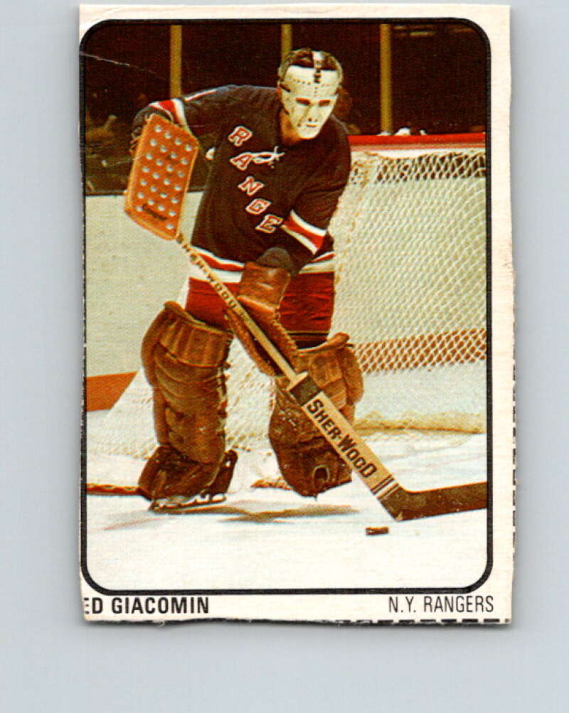 1974-75 Lipton Soup #26 Ed Giacomin New York Rangers V32229