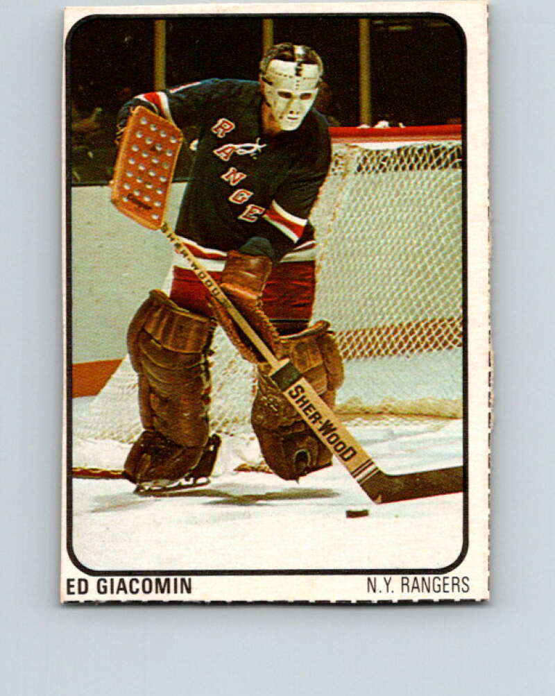 1974-75 Lipton Soup #26 Ed Giacomin New York Rangers V32230