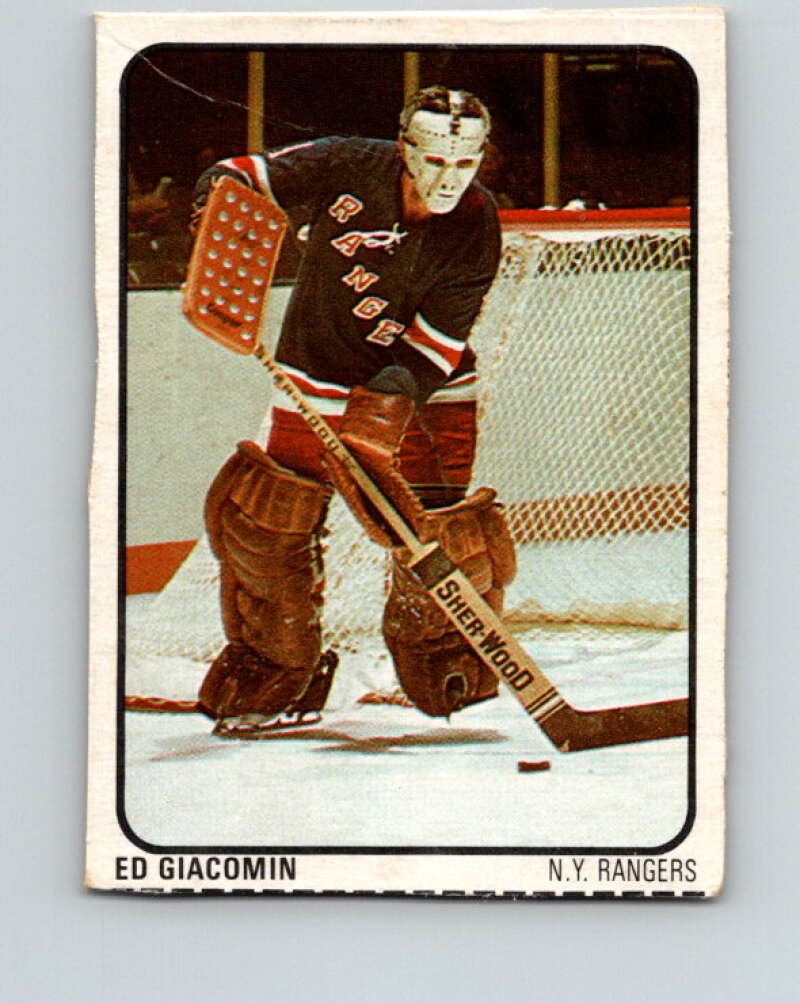 1974-75 Lipton Soup #26 Ed Giacomin New York Rangers V32231
