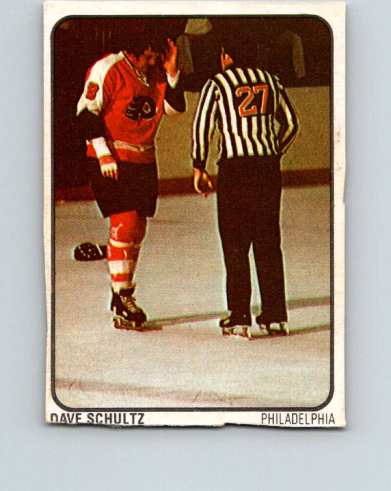 1974-75 Lipton Soup #30 Dave Schultz Philadelphia Flyers V32242