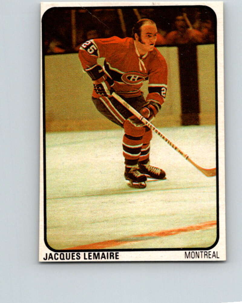 1974-75 Lipton Soup #38 Jacques Lemaire Montreal Canadiens V32260