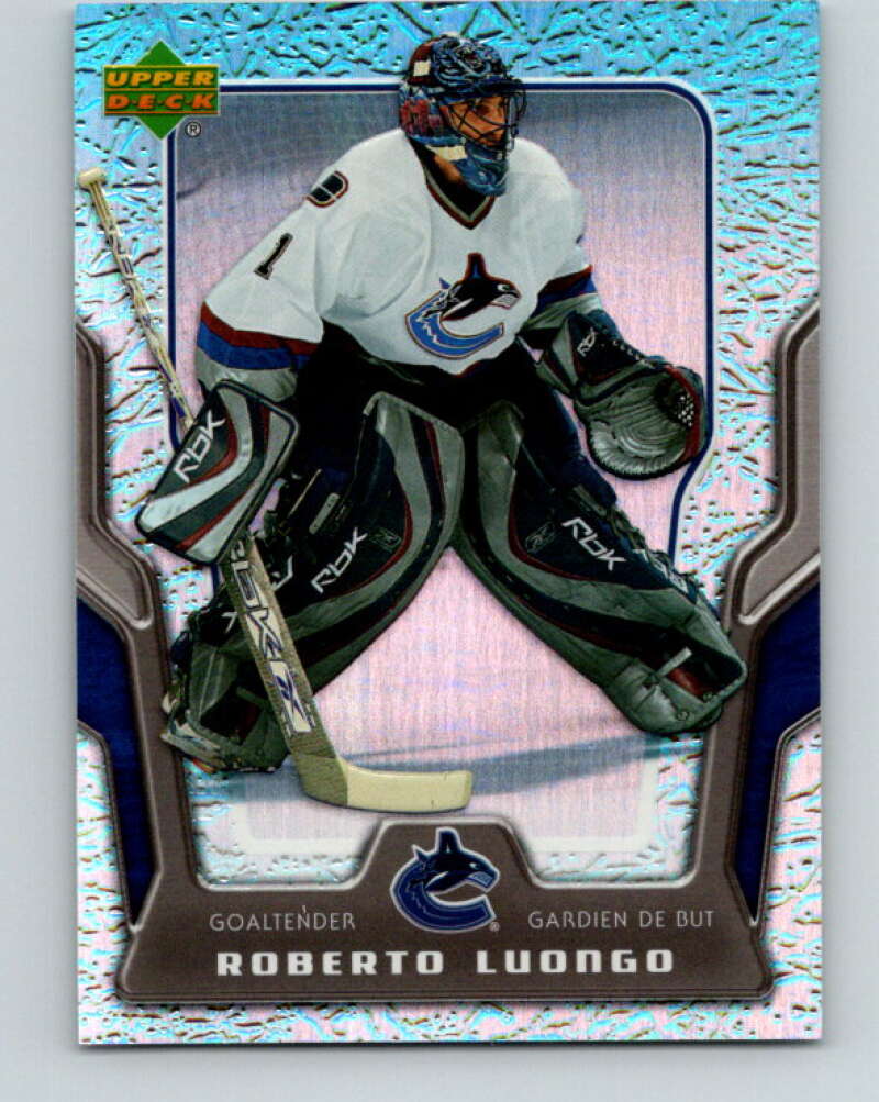2007 Upper Deck Victory Roberto Luongo FLORIDA PANTHERS Signed Auto Trading  Card
