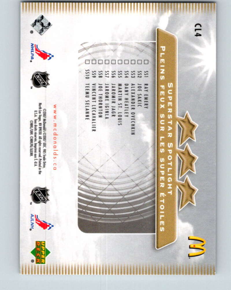 2007-08 Upper Deck McDonald's Checklists #CL4 Horcoff/ Hemsky/ Roloson