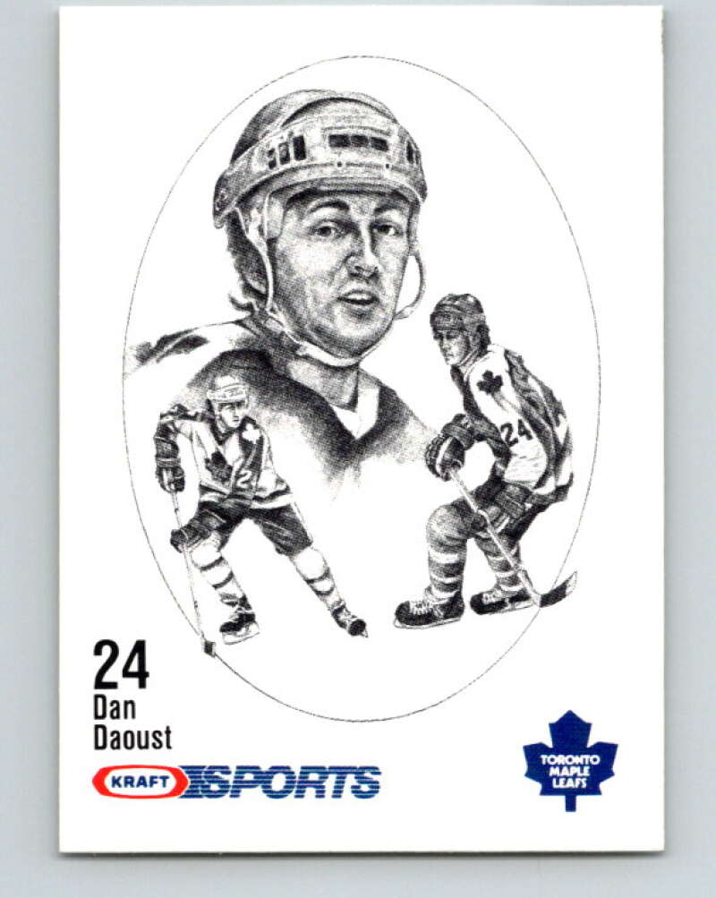 1986-87 NHL Kraft Drawings Dan Daoust Maple Leafs V32458