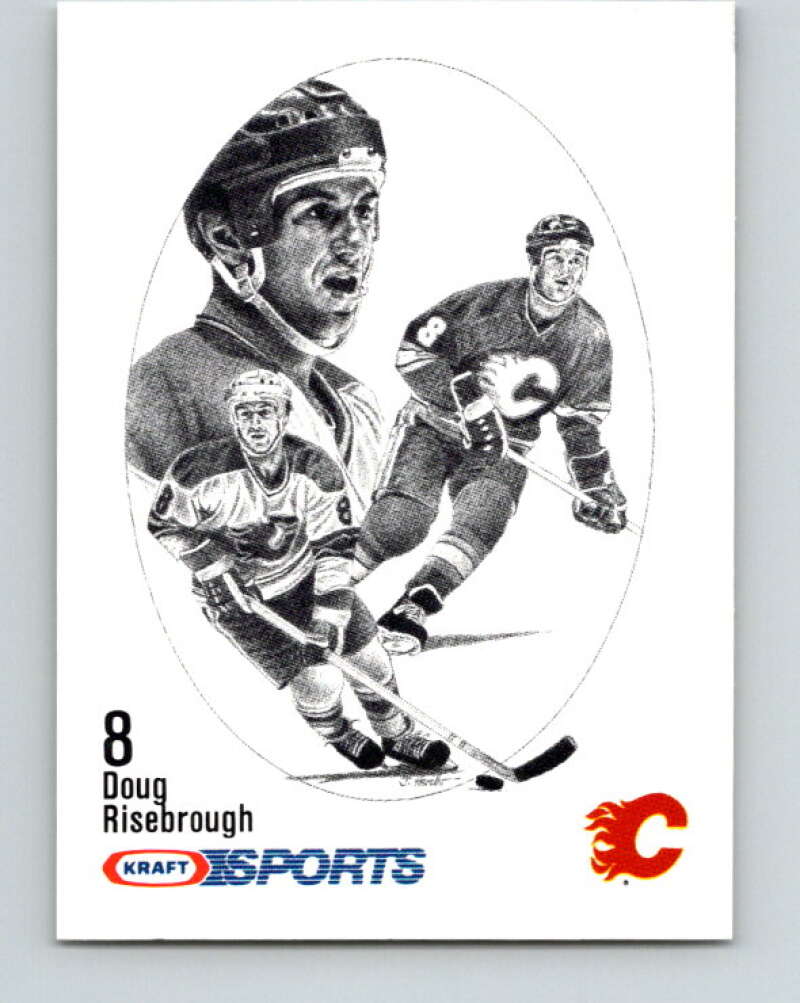 1986-87 NHL Kraft Drawings Doug Risebrough Flames V32468